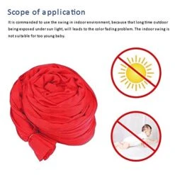 Indoor Therapieschaukel Kinder Schwingen Hängematte Sensorische Schaukeltuch Für Autismus, Asperger, Sensorische Integration (Color : Wine Red, Size : 150x280CM/59x110in) -Wilton Shop 51AnS9PRBUL