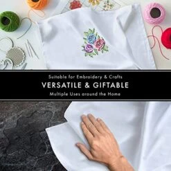 Kitchen Dish Towels Set Of 12-Tea Towels 100% Cotton. Large Dish Cloths 28"x20" Soft And Absorbent. Pure White. There's No Substitute For Quality 12 Kitchen Dish Towels Set Of 12-Tea Towels 100% Cotton. Large Dish Cloths 28"x20" Soft And Absorbent. Pure White. There's No Substitute For Quality -Wilton Shop 51AvwD8vCJL