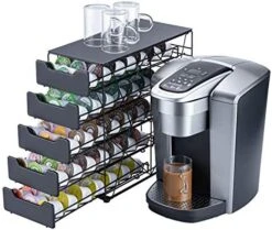 K Cup Holders For Counter Small For Keurig K-cup Holder For Mr Coffee For Tea (105 Pods-5 Tiers) -Wilton Shop 51B0alsQQBL. AC