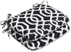 Outdoor/Indoor New Geo Black/White Oversized Lumbar Pillows, 24.5" X 16.5", 2 Count -Wilton Shop 51B6MVjZDWL. AC