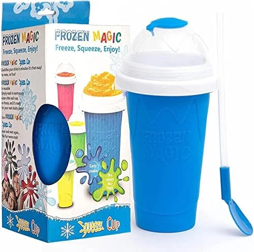 GENERIC Slushie Maker Cup, Homemade Squeeze Icy Cup, Quick Frozen Magic Cup Slushy With Lids And Straws For Kids & Adults (Pink) Blue,green And Pink 17cmx8.3cm 9 GENERIC Slushie Maker Cup, Homemade Squeeze Icy Cup, Quick Frozen Magic Cup Slushy With Lids And Straws For Kids & Adults (Pink) Blue,green And Pink 17cmx8.3cm - Image 7