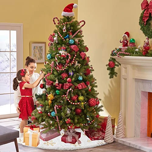 Christmas Tree Skirt,48" White Faux Fur With Gold Sequin Snowflakes Xmas Tree Rug For White Gold Christmas Decorations 8 Christmas Tree Skirt,48" White Faux Fur With Gold Sequin Snowflakes Xmas Tree Rug For White Gold Christmas Decorations - Image 6