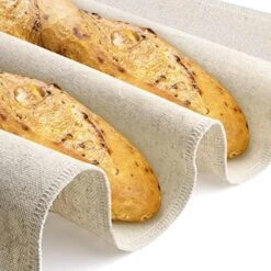 Professional Bread Proofing Cloth, 30.3X17.7inch Non-Stick Bakers Dough Couche, 100% Natural Flax Linen Bread Cloth, Shaping Tool For Baguettes, Loaves And Ciabatta 16 Professional Bread Proofing Cloth, 30.3X17.7inch Non-Stick Bakers Dough Couche, 100% Natural Flax Linen Bread Cloth, Shaping Tool For Baguettes, Loaves And Ciabatta -Wilton Shop 51BDl5sa6L. AC