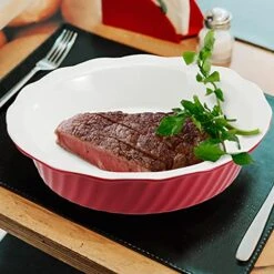 Pie Pan 9 Inch 2 Pack, Ceramic Pie Dish, Pie Plate For Dessert Kitchen, Round Baking Dish Pan For Dinner (Rouge Red) 16 Pie Pan 9 Inch 2 Pack, Ceramic Pie Dish, Pie Plate For Dessert Kitchen, Round Baking Dish Pan For Dinner (Rouge Red) -Wilton Shop 51BHltRYGcS