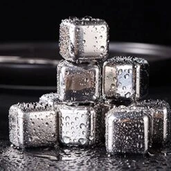 8pcs Stones With Tongs Stainless Steel Reusable Cubes Chilling Stones0 Reusable Stones Cubes Chilling Stones Reusable Stones Reusable Cubes Stainless Steel Reusable Cubes Cubes -Wilton Shop 51BQGTv9XWL