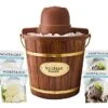 ICMW400BUN Wood Bucket Ice Cream Maker Sample Pack, 4-Qt, Brown -Wilton Shop 51BgxqXmVkL