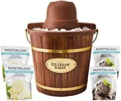 ICMW400BUN Wood Bucket Ice Cream Maker Sample Pack, 4-Qt, Brown 15 ICMW400BUN Wood Bucket Ice Cream Maker Sample Pack, 4-Qt, Brown -Wilton Shop 51BgxqXmVkL. AC