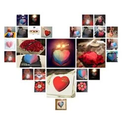 3D Heart Silicone Mold, Diamond Heart Mold, Silicone Baking Pan-Food Grade & BPA Free-Not Sticky Mould, Suitable For Mousse, Chocolate Brownie, Jelly, Ice Cream, Cheesecake. (9 Pcs, 7 Inch/2.5 Inch) -Wilton Shop 51BqZfHnubL