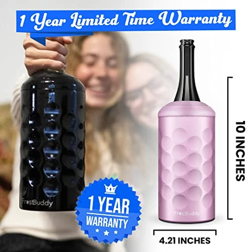Universal Wine Buddy (Pastel Pink) - Vacuum Insulated Wine Bottle Cooler & Holder - Double Walled Stainless Steel Wine Chiller - Enjoy Cold Wine Glasses Without A Champagne Bucket 5 Universal Wine Buddy (Pastel Pink) - Vacuum Insulated Wine Bottle Cooler & Holder - Double Walled Stainless Steel Wine Chiller - Enjoy Cold Wine Glasses Without A Champagne Bucket - Image 3