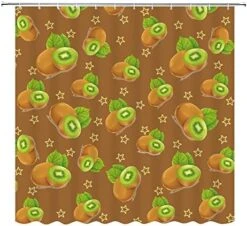 Strawberry Design Shower Curtain Fruit Bathroom Curtains Summer Bath Curtain Cute Strawberry Curtain W 60" L 72" For Kids Boys Girls Teens -Wilton Shop 51Bzt4sL0bL. AC 2