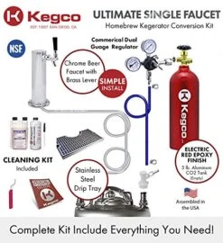 Kegco 3PUTCK-BLCP-5T Kegerator Kit, 1-Tap, Chrome 9 Kegco 3PUTCK-BLCP-5T Kegerator Kit, 1-Tap, Chrome -Wilton Shop 51C2G4g2DOL