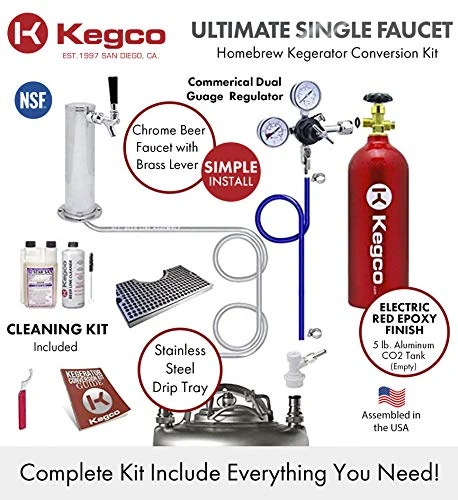 Kegco 3PUTCK-BLCP-5T Kegerator Kit, 1-Tap, Chrome 4 Kegco 3PUTCK-BLCP-5T Kegerator Kit, 1-Tap, Chrome - Image 2