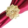Set Of 12 Flower Napkin Rings For Wedding Banquet Christmas Holiday Dinner Party Decor Favor Gift, Gold -Wilton Shop 51C4QoZ2yBL