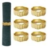 Gold Napkin Rings Set Of 6, Irregular Round Napkin Holder For Wedding,Party, Thanksgiving, Christmas, Birthday, Daily Table Decoration 1 Gold Napkin Rings Set Of 6, Irregular Round Napkin Holder For Wedding,Party, Thanksgiving, Christmas, Birthday, Daily Table Decoration -Wilton Shop 51C66kH3G4L