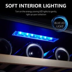 73 Bottle Compressor Wine Cooler Dual Zone With Touch Control -Wilton Shop 51CHQ41d31L