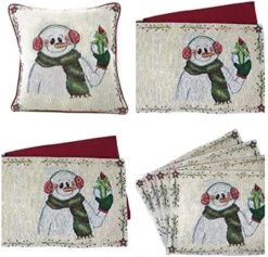 Rk Botanical Fleur Dining Table Tapestry Bundle - Set Of 8 Pieces Mughal Floral Ornate Colorful Black Cotton Linen Decor - 4 Placemats, 2 Table Runners, 2 Throw Pillow Covers (18197) 21 Rk Botanical Fleur Dining Table Tapestry Bundle - Set Of 8 Pieces Mughal Floral Ornate Colorful Black Cotton Linen Decor - 4 Placemats, 2 Table Runners, 2 Throw Pillow Covers (18197) -Wilton Shop 51CMmgQ4sBL. AC