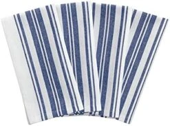 Use Living Homestead Stripe Napkins, Rustic 100% Cotton Napkins, 20 Inches By 20 Inches, Blue/White, Set Of 4 -Wilton Shop 51CTPmtohL. AC