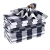 Cloth Dinner Napkin Gingham Plaid Check Fabric-18X18 Navy White, Wedding Napkins, Cocktails Napkins, Fabric Napkins, Cotton Napkins, Mitered Corners & Generous Hem, Dinner Napkins Set Of 12