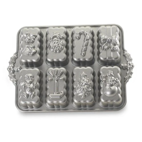 Nordic Ware Holiday Mini Loaves Pan & Wildflower Loaf Pan, 6-Cup, Toffee 4 Nordic Ware Holiday Mini Loaves Pan & Wildflower Loaf Pan, 6-Cup, Toffee - Image 2