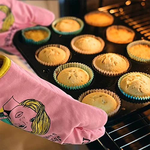 Oven Mitt, Funny Cooking Pink Kitchen Oven Mitts - Housewarming Gifts For Women, House Warming Gifts New Home - Fun Mothers Day, Birthday Baking Gifts For Women, Wife, Mom, Friend, Sister, Her 8 Oven Mitt, Funny Cooking Pink Kitchen Oven Mitts - Housewarming Gifts For Women, House Warming Gifts New Home - Fun Mothers Day, Birthday Baking Gifts For Women, Wife, Mom, Friend, Sister, Her - Image 6