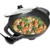 Nstick Electric Skillet - With Vented Glass Lid (13-In, 6Qt)