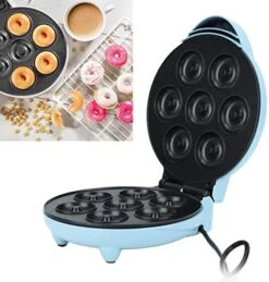 7 Holes Mini Donut Maker Machine, Electric Donut Maker With Double Sided Heating, A Pfoa Free, Commercial Donut Machine For Breakfast Snacks Desserts(1000W) (Black) 16 7 Holes Mini Donut Maker Machine, Electric Donut Maker With Double Sided Heating, A Pfoa Free, Commercial Donut Machine For Breakfast Snacks Desserts(1000W) (Black) -Wilton Shop 51ChnwPoDOL. AC