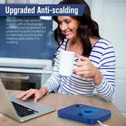 Mug Warmer For Desk With Auto ON/Off, Coffee Mug Warmer With 3 Temperature Settings, Coffee Warmer With Auto-Off Timer, Smart Coffee Cup Warmer With LED Display, Gift On Birthday, Thanksgiving, Etc 14 Mug Warmer For Desk With Auto ON/Off, Coffee Mug Warmer With 3 Temperature Settings, Coffee Warmer With Auto-Off Timer, Smart Coffee Cup Warmer With LED Display, Gift On Birthday, Thanksgiving, Etc -Wilton Shop 51CmEdn3jsL