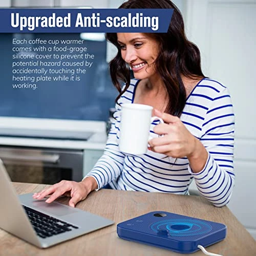 Mug Warmer For Desk With Auto ON/Off, Coffee Mug Warmer With 3 Temperature Settings, Coffee Warmer With Auto-Off Timer, Smart Coffee Cup Warmer With LED Display, Gift On Birthday, Thanksgiving, Etc 5 Mug Warmer For Desk With Auto ON/Off, Coffee Mug Warmer With 3 Temperature Settings, Coffee Warmer With Auto-Off Timer, Smart Coffee Cup Warmer With LED Display, Gift On Birthday, Thanksgiving, Etc - Image 3