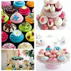 Flower Silicone Mold,7 Pack,Rose Mold Silicone,Silicone Chocolate Mold,Silicone Cake Mold Butterfly,Mini Bow,Mini Flower Mold For Cupcake, Chocolate,Jelly,Mini Muffins,and Candy Making -Wilton Shop 51CtRfj0GUL