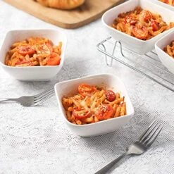 Ramekins 8 Oz Oven Safe, Creme Brulee Ramekins, White Dessert Bowls, Small Serving Bowls, Porcelain Ramekins For Sauce, Souffle, Dipping, Pudding, Custard Cups, Set Of 6 -Wilton Shop 51D7xc1DMWL