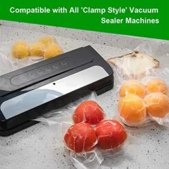 200 Gallon Size11"x16" Vacuum Freezer Sealer Bags For Food,BPA Free, Heavy Duty Commercial Grade,Sous Vide Vaccume Safe,Universal Design Pre-Cut Bag And Work With Any Types Vacuum Sealer