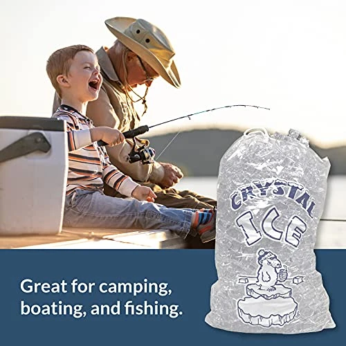 Pinnacle Mercantile 20 Lb. Drawstring Ice Bags (30-Count) Heavy-Duty, Puncture-Resistant EVA | Cotton Pull Closure | Disposable, Recyclable | Portable Storage And Freezer Keeper 6 Pinnacle Mercantile 20 Lb. Drawstring Ice Bags (30-Count) Heavy-Duty, Puncture-Resistant EVA | Cotton Pull Closure | Disposable, Recyclable | Portable Storage And Freezer Keeper - Image 4