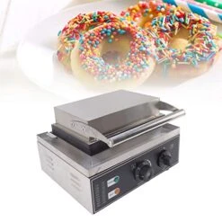 Commercial Electric Donut Maker Intelligent Heater Double Sided Heater Electric Donut Maker Machine For Bakery For Bar (US Plug 110V) -Wilton Shop 51DqmBKfXxL 4