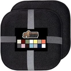 Memory Foam Chair Cushions, Comfortable Pads For Dining Room, Kitchen Table, Office Chairs, Stay In Place Backing, Comfortable Microfiber Seat Pad Cushion, Set Of 4, 16x16, Wine -Wilton Shop 51DxO8vFcOL. AC