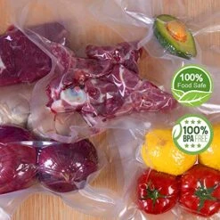 200 Pint Size 6x10Inch Vacuum Sealer Freezer Bags With Commercial Grade,BPA Free,Heavy Duty,Great For Food Vac Storage Or Sous Vide Cooking -Wilton Shop 51E1FwaRDsL