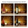 Wine Cooler Countertop Freestanding Wine Cellars Compressor System Champagne Chiller Digital Temperature Control UV-Protective Finish Max Load 24 Standard Bottle, Red -Wilton Shop 51E22T3Rg1L
