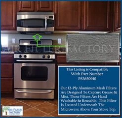 Air Filter Factory Replacement For Whirlpool PS3650910 Microwave Oven Aluminum Grease Filter -Wilton Shop 51E9sWqgnML