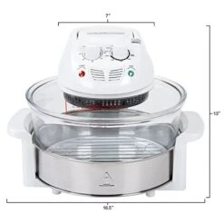 12-17 Quart 1200W Halogen Tabletop Oven - White