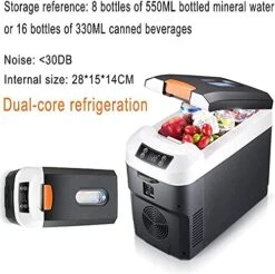 TONPOP Portable Refrigerator Freezer, Car Mini Fridge Cooler With Strap Dual-Core Cooling Technology For Car Home Use 12 TONPOP Portable Refrigerator Freezer, Car Mini Fridge Cooler With Strap Dual-Core Cooling Technology For Car Home Use -Wilton Shop 51EYMoc3JDS