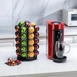 For Nespresso Vertuo Pod Holder Carousel Vertuoline With Central Additional Pods Storage (Carousel-50+ Pods) -Wilton Shop 51ElXxVAitL. AC