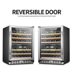 Built-in Dual Zone Wine Refrigerator Cooler, 24 Inch 44 Bottles -Wilton Shop 51EmFNrSBfL
