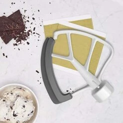 4.5-5 Quart Flex Edge Beater For KitchenAid Tilt-Head Stand Mixers,Kitchen Aid Attachments For Mixer,Flat Beater With Flexible Edges,White 11 4.5-5 Quart Flex Edge Beater For KitchenAid Tilt-Head Stand Mixers,Kitchen Aid Attachments For Mixer,Flat Beater With Flexible Edges,White -Wilton Shop 51EnH8gbEqL