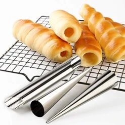 Cream Horn Molds Stainless Steel Cone Tubular Shaped Mold For Cannoli Tubes Croissant (cream Cone) 14 Cream Horn Molds Stainless Steel Cone Tubular Shaped Mold For Cannoli Tubes Croissant (cream Cone) -Wilton Shop 51Eob9IEfkL