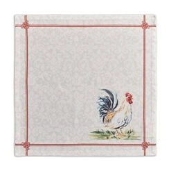 D' Hermine Campagne 100% Cotton Set Of 4 Napkins, 20 - Inch By 20 - Inch.