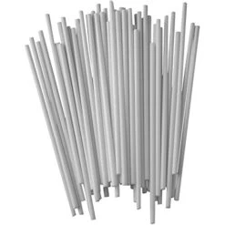 7712"Patisserie" Cake Pop Sticks (Set Of 48), White, 5.31"