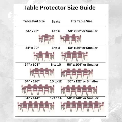 By Design - Quality Table Pad Protector, Waterproof Vinyl Table Cover For Superior Protection From Spills, Scratches & Heat - Reusable Table Cloth With Cushion Flannel Backing (54 X 90) 7 By Design - Quality Table Pad Protector, Waterproof Vinyl Table Cover For Superior Protection From Spills, Scratches & Heat - Reusable Table Cloth With Cushion Flannel Backing (54 X 90) - Image 5