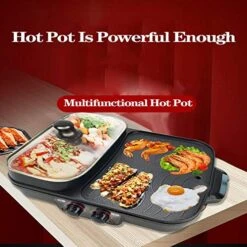 Household Multi-Function Barbecue Fry Pan Dual-Purpose Barbecue Hot Pot One Pot Electric Hot Pot Electric Baking Pan Rinse Pan Cook Pan Grilled Pan 7 Household Multi-Function Barbecue Fry Pan Dual-Purpose Barbecue Hot Pot One Pot Electric Hot Pot Electric Baking Pan Rinse Pan Cook Pan Grilled Pan -Wilton Shop 51FQD7CPv7L
