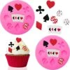 2 Pieces Poker Silicone Molds 3D Casino Themed Chocolate Molds Mini Heart Molds Cards For Candy Fondant Pink Non Stick Cupcake Cake Baking Mold 1 2 Pieces Poker Silicone Molds 3D Casino Themed Chocolate Molds Mini Heart Molds Cards For Candy Fondant Pink Non Stick Cupcake Cake Baking Mold -Wilton Shop 51FaNJplyQL