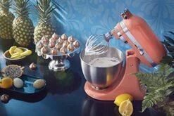 KitchenAid KSM150PSPH Artisan Tilt-Head Stand Mixer With Pouring Shield, 5-Quart, Bird Of Paradise -Wilton Shop 51FbxowrQiL