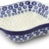 11¼-inch Square Baker With Handles Made By Ceramika Artystyczna (Wreath Of Blue Theme) + Certificate Of Authenticity 1 11¼-inch Square Baker With Handles Made By Ceramika Artystyczna (Wreath Of Blue Theme) + Certificate Of Authenticity -Wilton Shop 51FldDCjQTL